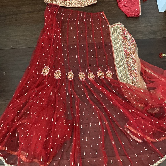 Half Saree (Red) - Picture 1 of 4